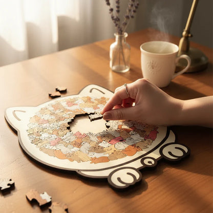 KittyPuzzel™ | Houten Kattenpuzzel