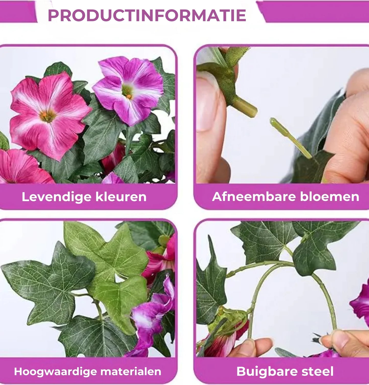 Kunstmatige Petunia's (2 Stuks)