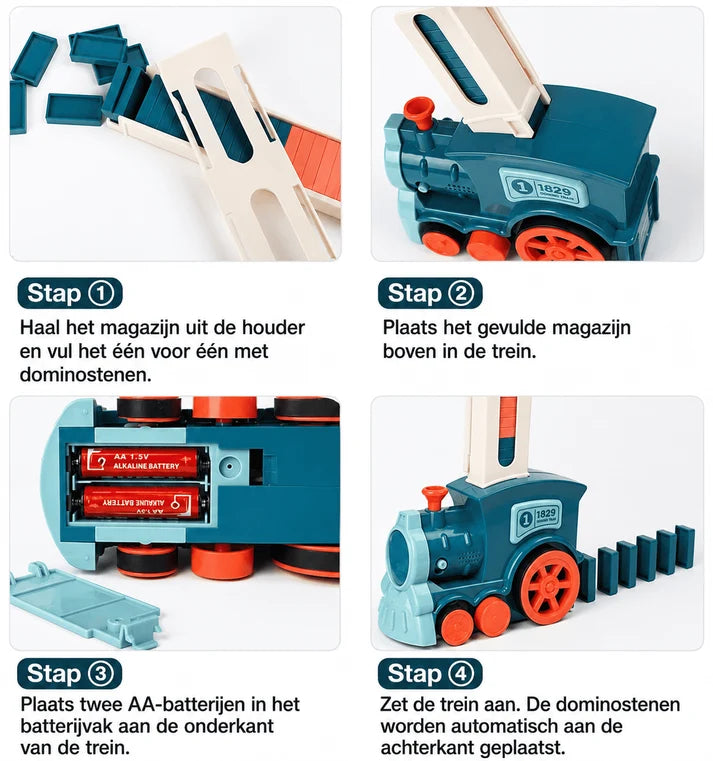 DominoMaster Automatische Dominotrein
