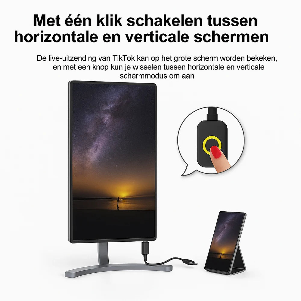 Draadloze Screen Mirroring Adapter