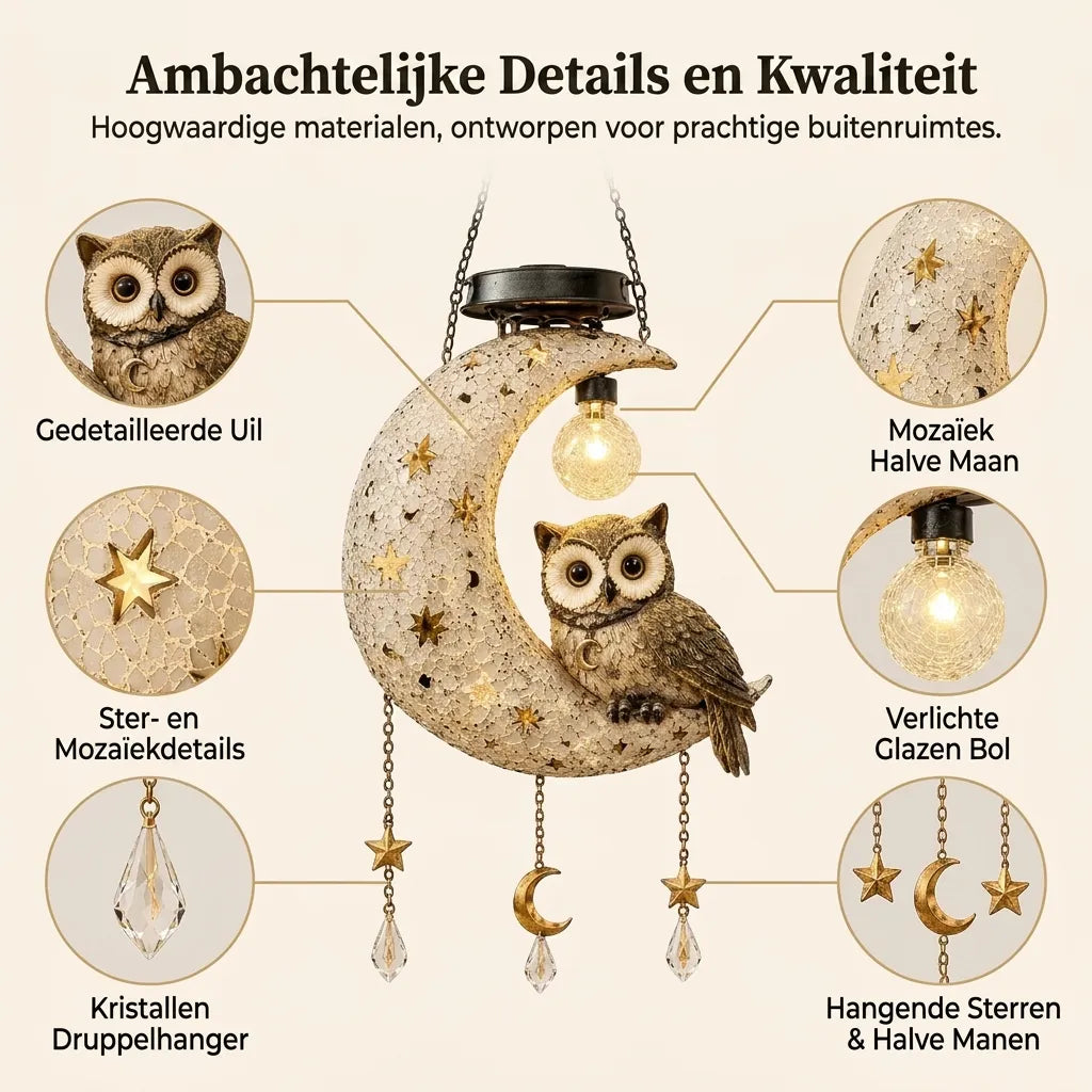 MoonOwl Solar Tuinlamp