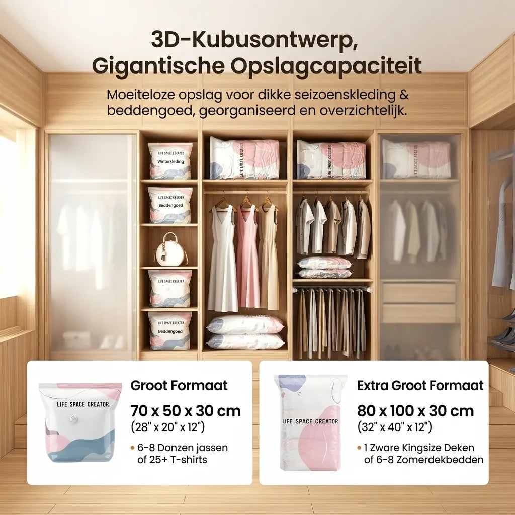 SpaceSave 3D Vacuüm Opbergzakken