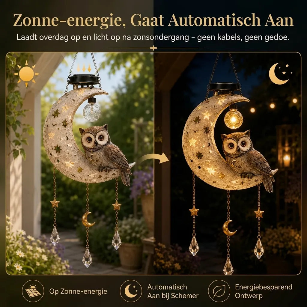 MoonOwl Solar Tuinlamp