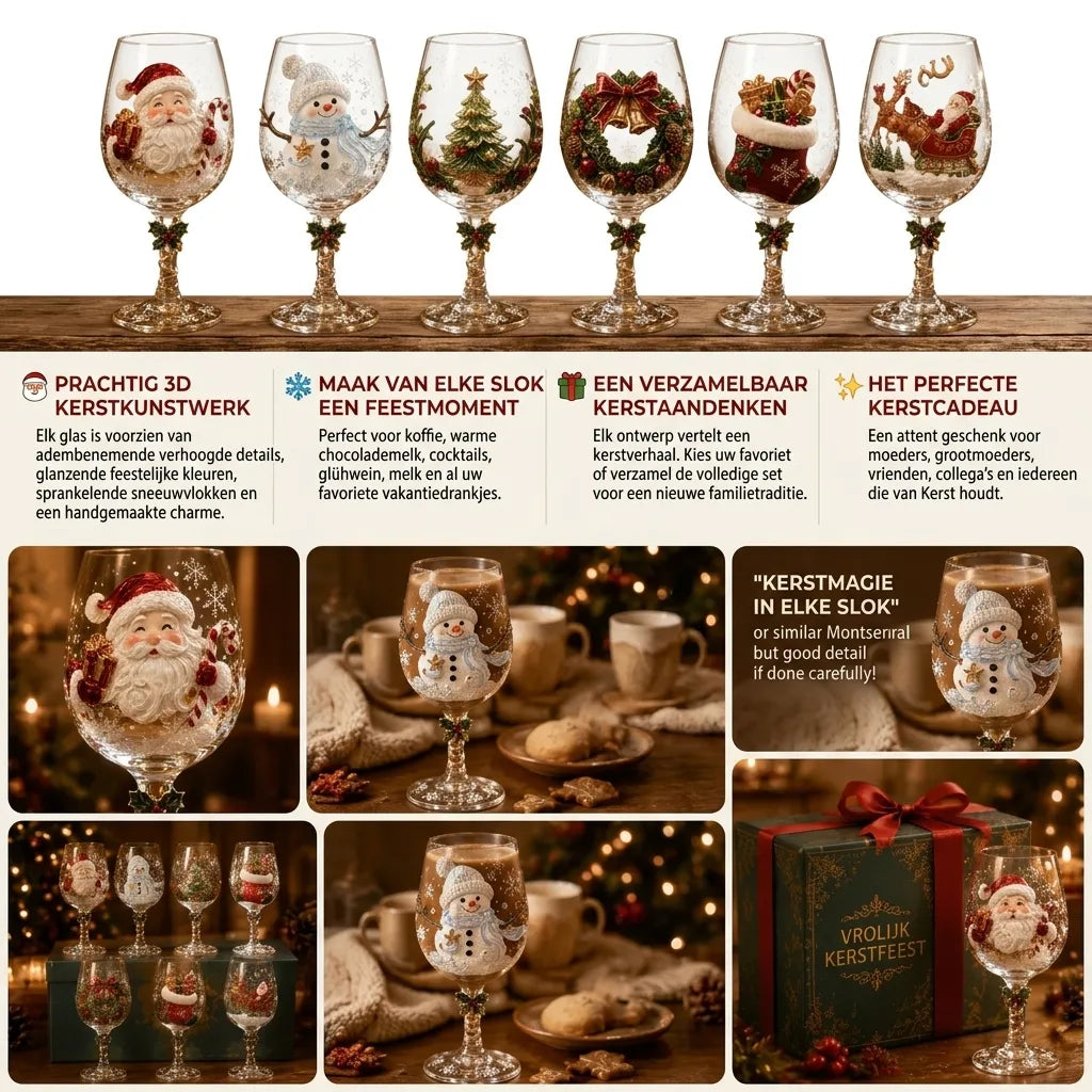 KerstLuxe™ Kerstglazen