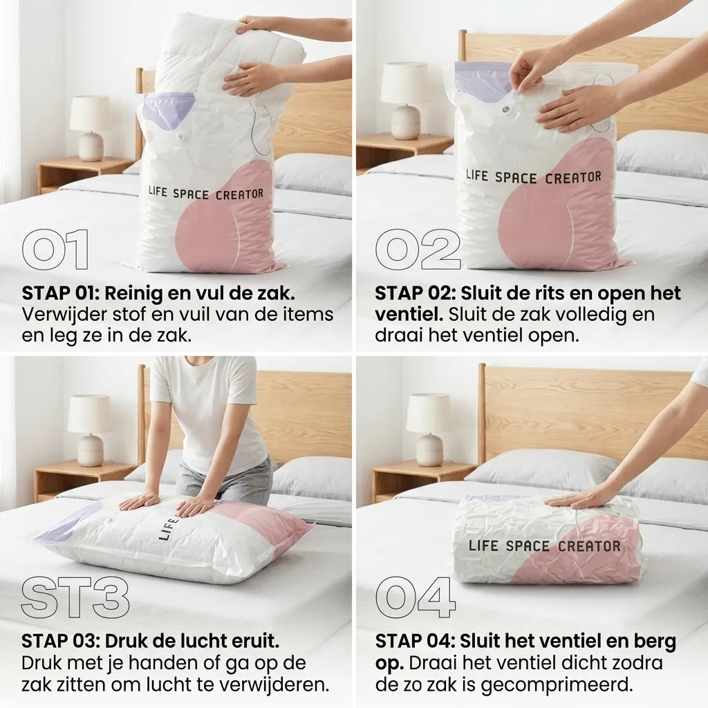 SpaceSave 3D Vacuüm Opbergzakken