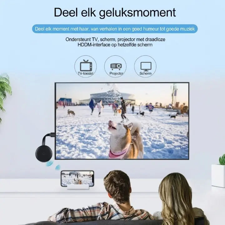 Draadloze Screen Mirroring Adapter