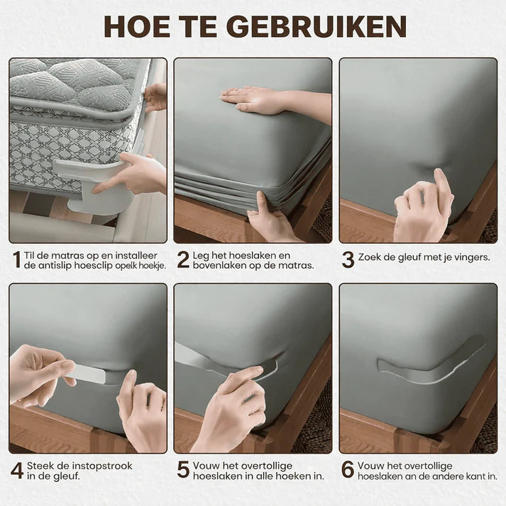 BedEase™ | Altijd Strakke Lakens