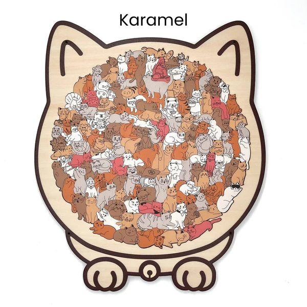 KittyPuzzel™ | Houten Kattenpuzzel