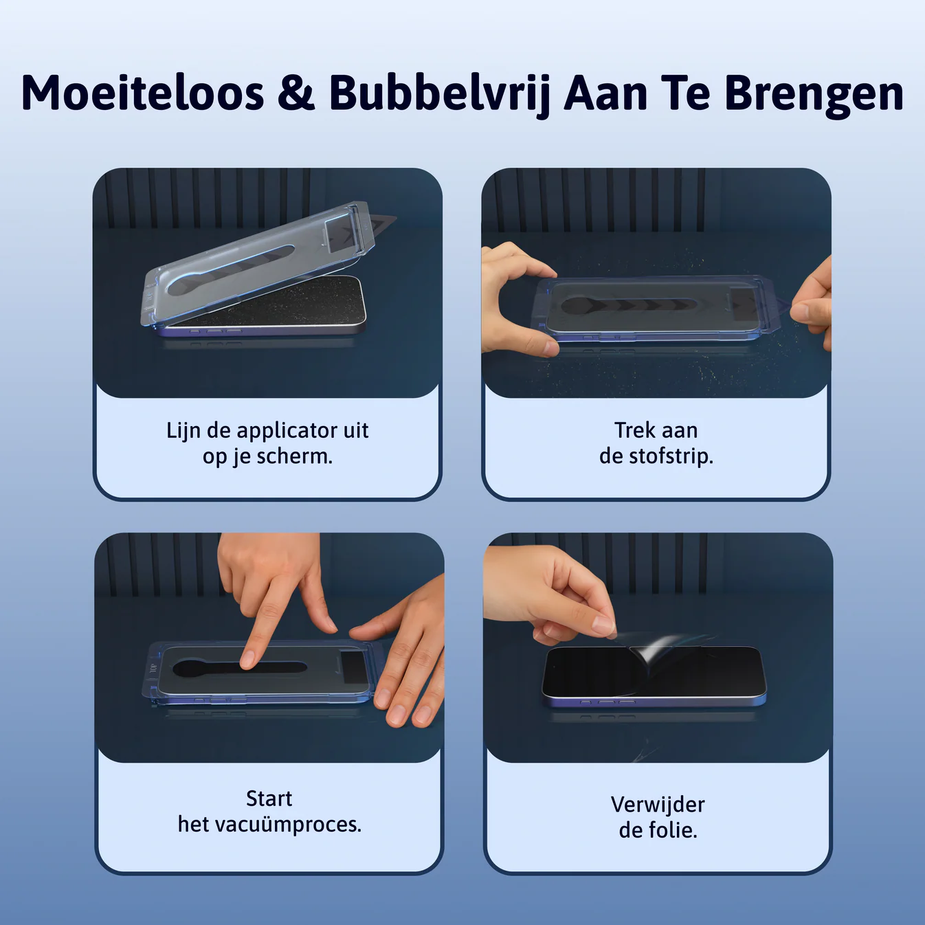 Stof- en Bubbelvrije Screen Protector