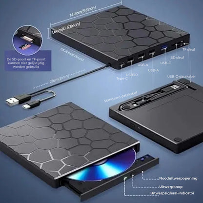 RetroDrive™ 8-in-1 Disc Reader