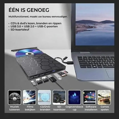 RetroDrive™ 8-in-1 Disc Reader