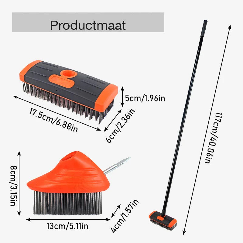 GroenVrij | 3-in-1 Voegenborstel